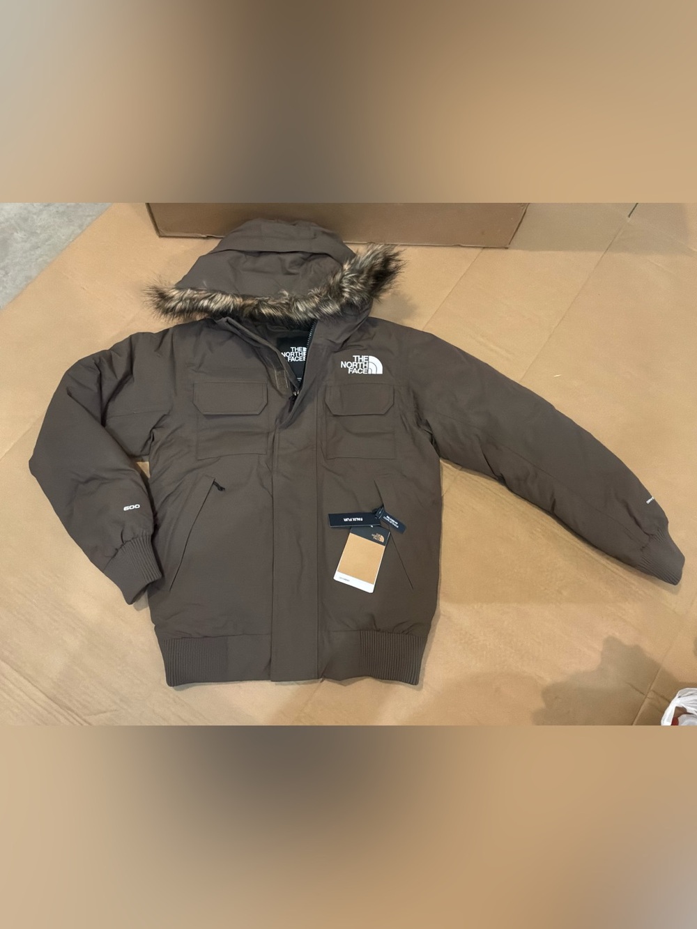 New The North Face McMurdo Bomber NF0A5GD910I Smokey Brown Men's Sz XS